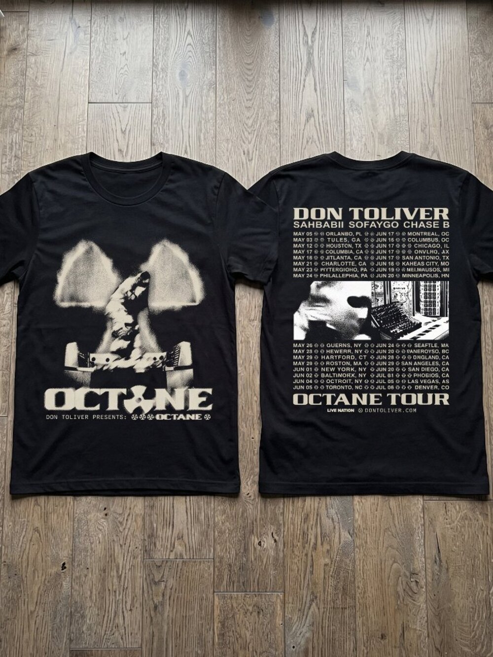 Don Toliver Octane Tour 2026 T-Shirt Concert Rap Merch Tee (Reprint)